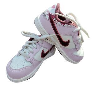 Toddler Nike Dunk Low Light Coral Cherry Sz 6C